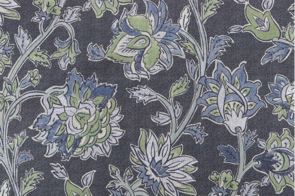 Lacefield Malli Printed Fabric in Navy