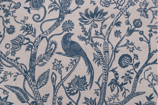 Lacefield Astoria-Danish Linen Fabric in Navy