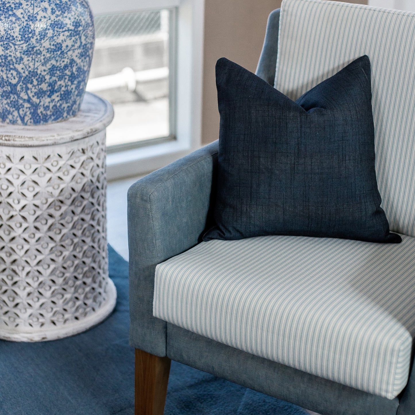 Sky Blue Hampton Style Fabric range