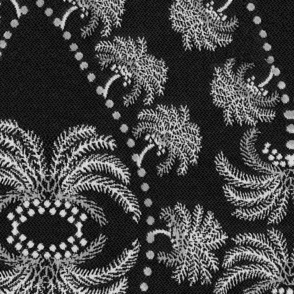 Onyx Paisley Palm Fabric 3Beaches Textiles