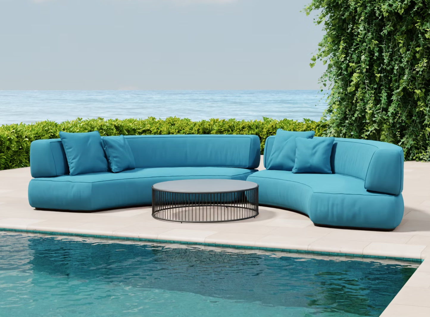Kona Turquoise by Warwick Fabrics (Remnant 120x120)