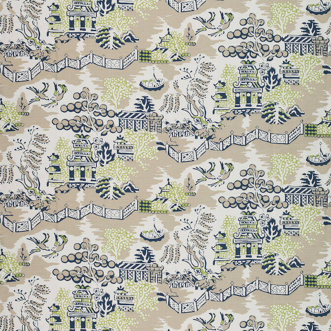 Thibaut Navy/Beige Anna French Luzon