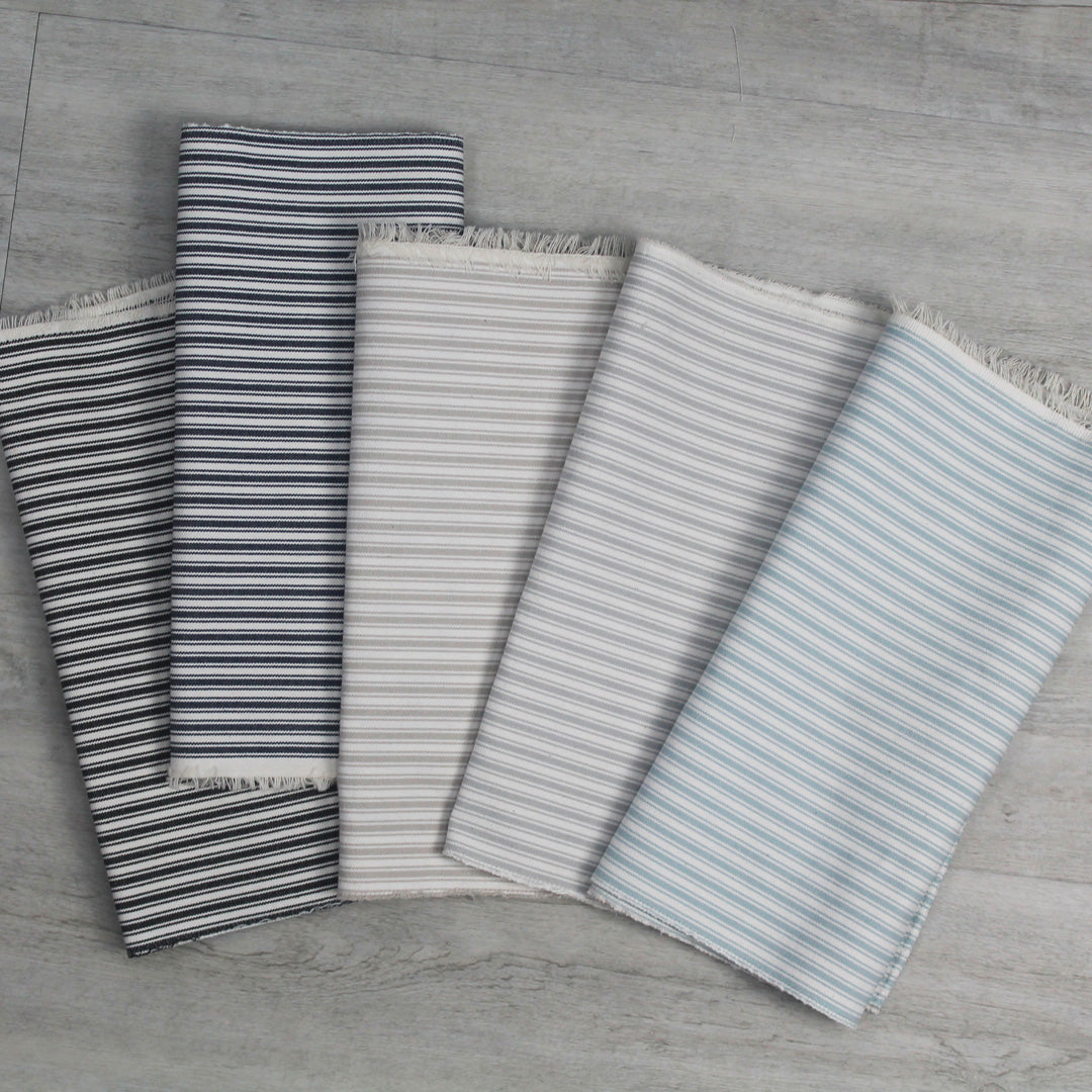 Noosa Cloud ticking stripe fabric