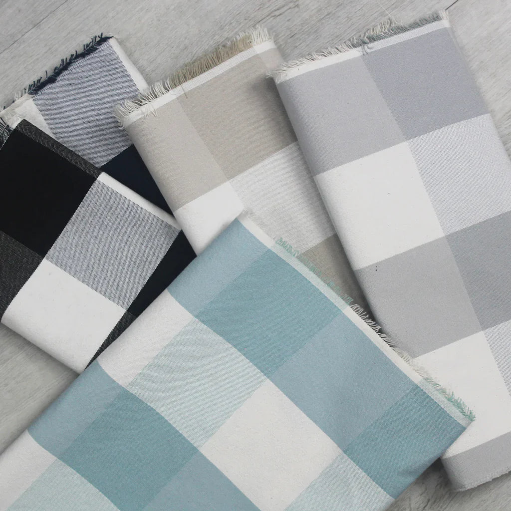 Bulimba Buffalo check fabric. Upholstery fabrics Australia