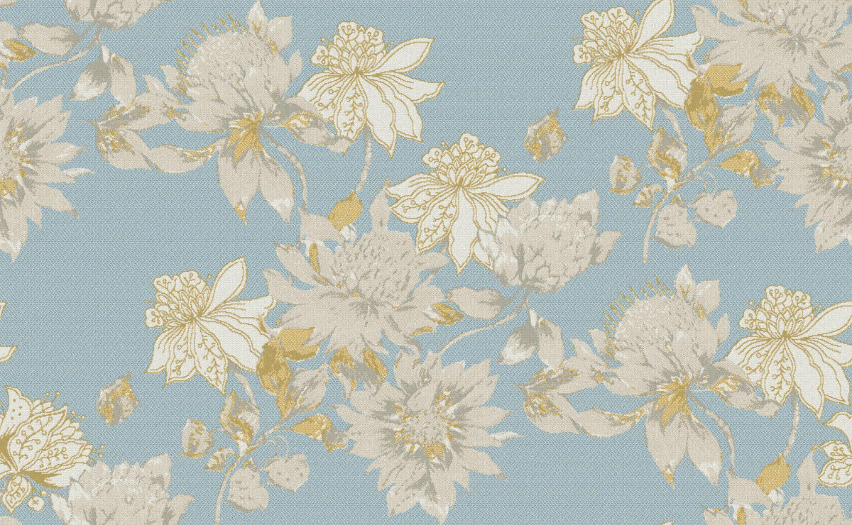 Protea Bell Blue 3Beaches Textiles
