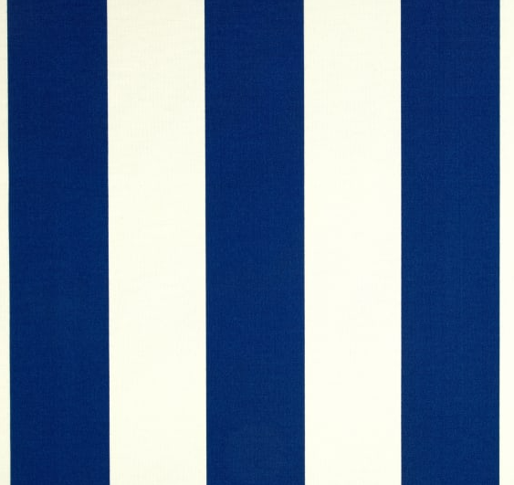 Cobalt Striped Outdoor Fabric