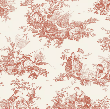 Casadeco Crimson Scene D’Ete 8803* Upholstery Fabric