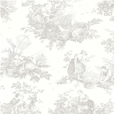 Casadeco Grey Scene D’Ete 8803* Upholstery Fabric