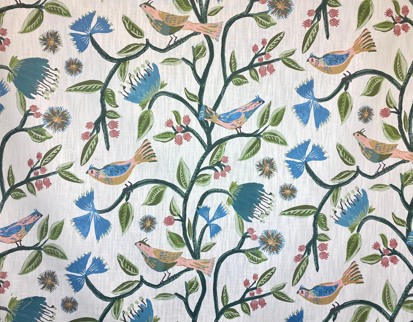 Lacefield Birds Of Paradise Printed Cotton Fabric