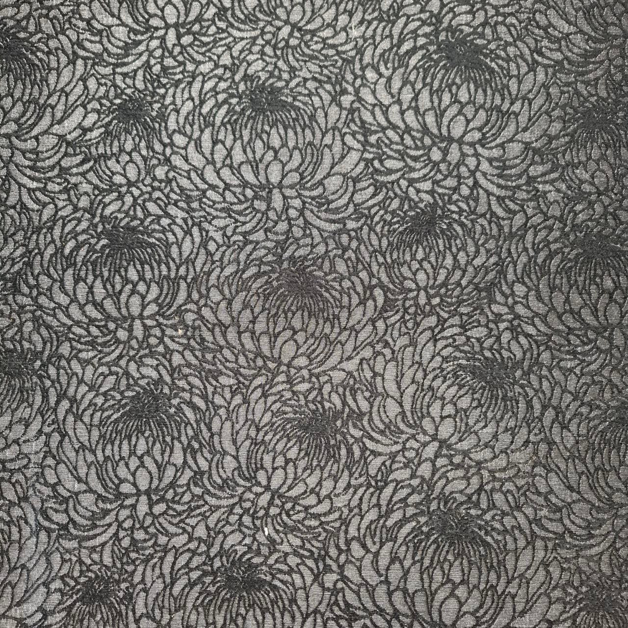 Chrysanthemum Floral Weave Upholstery Fabric