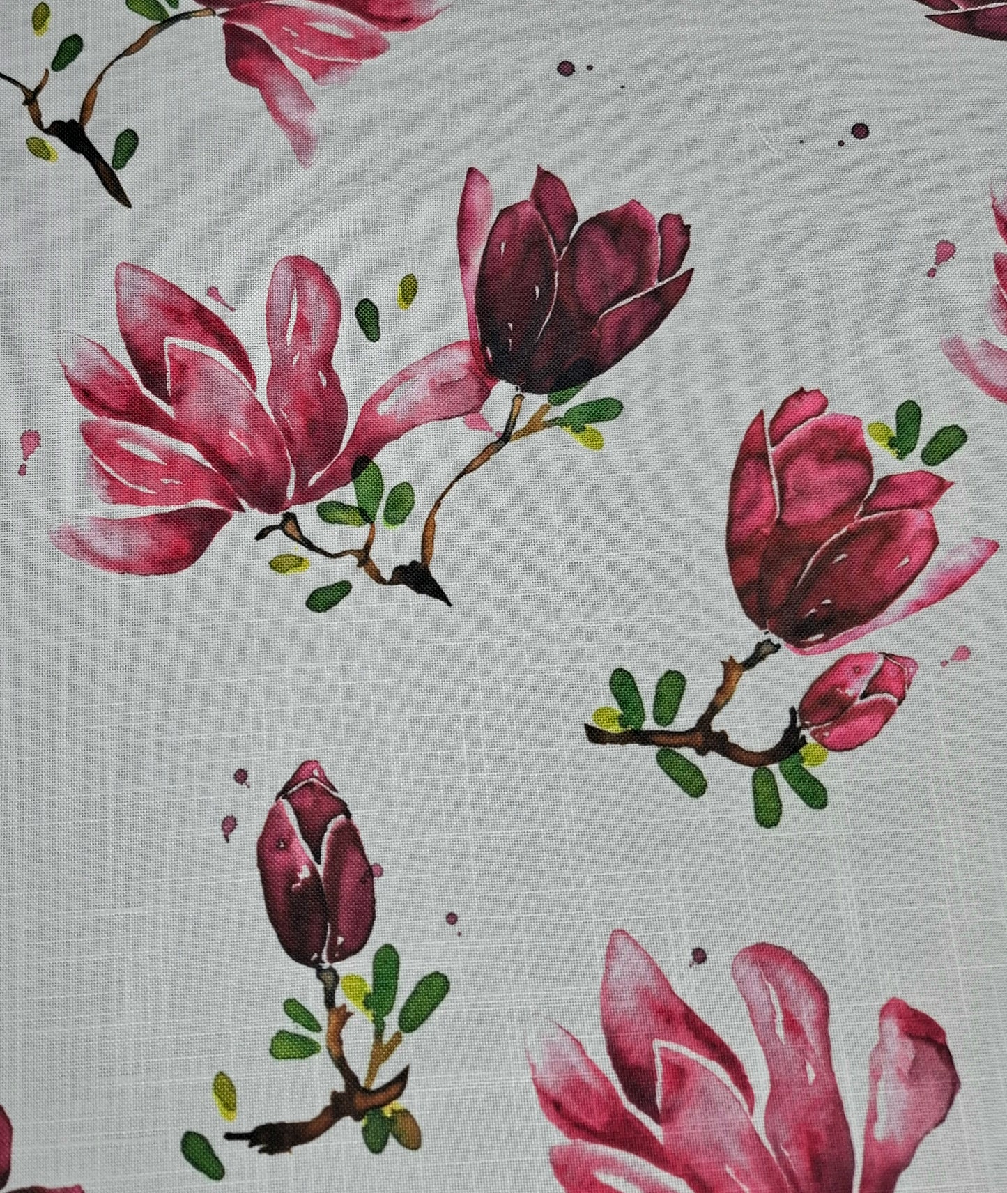 Magnolia floral Sustralian made fabric