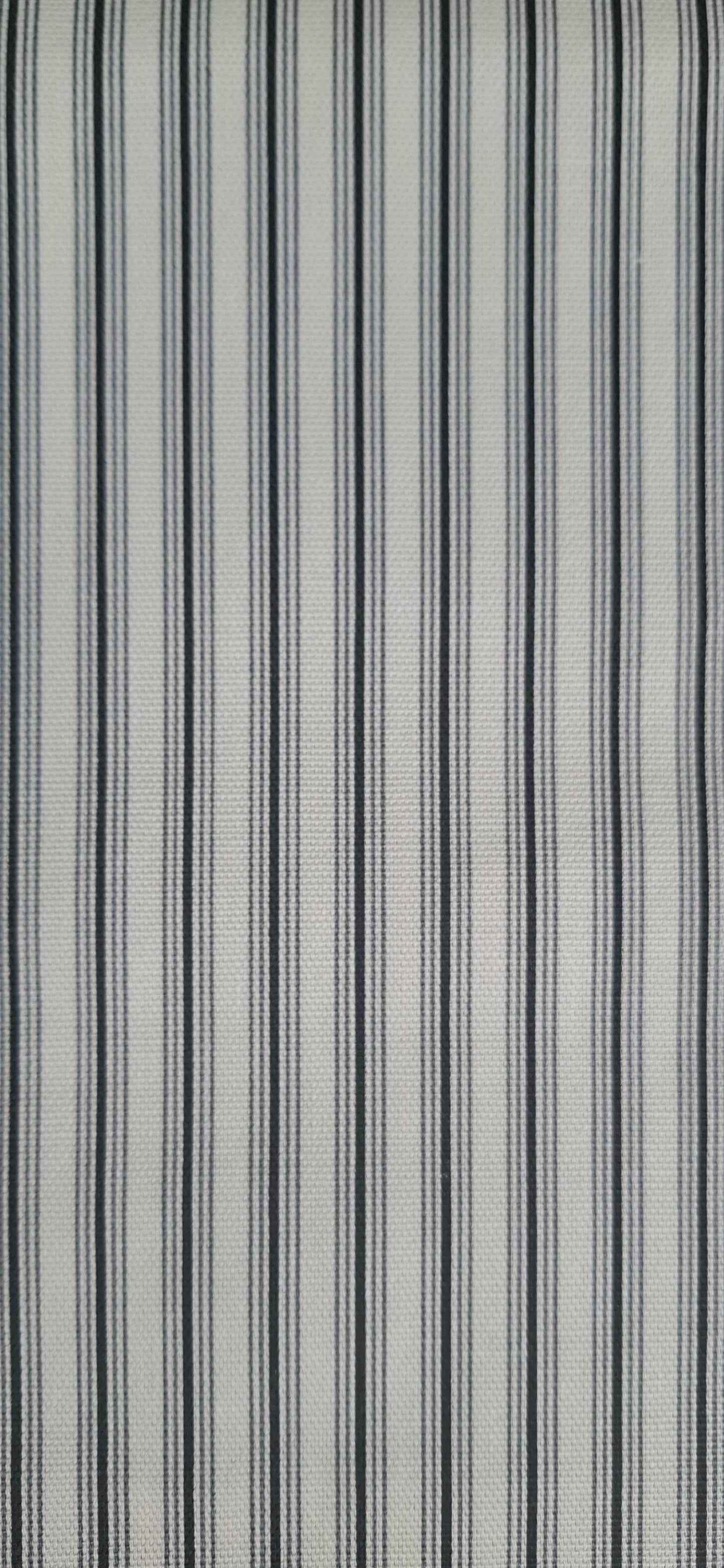 Black ticking stripe cotton fabric