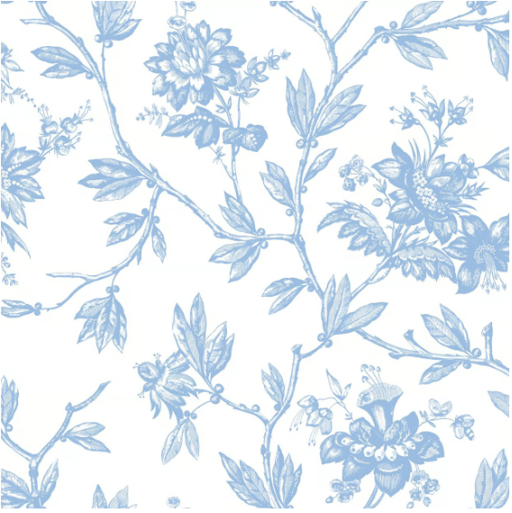 Casadeco Pale Blue Rosa Upholstery Fabric