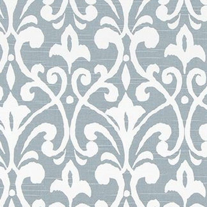 MADDOX SHY BLUE Floral Print Upholstery And Drapery Fabric