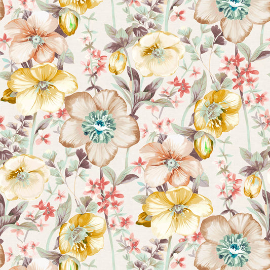 Clementine Peony by Warwick Fabrics