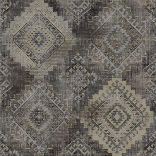 Soumakh Charcoal by Warwick Fabrics