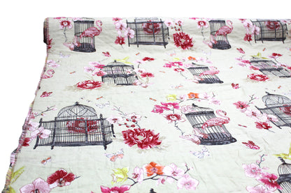 Bird Cage Toile Tapestry Fabric
