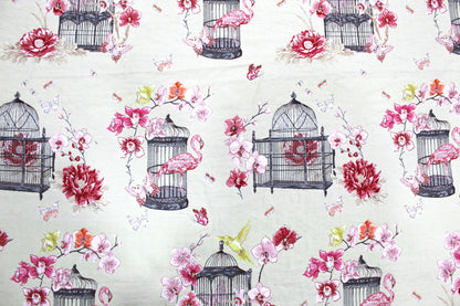 Bird Cage Toile Tapestry Fabric