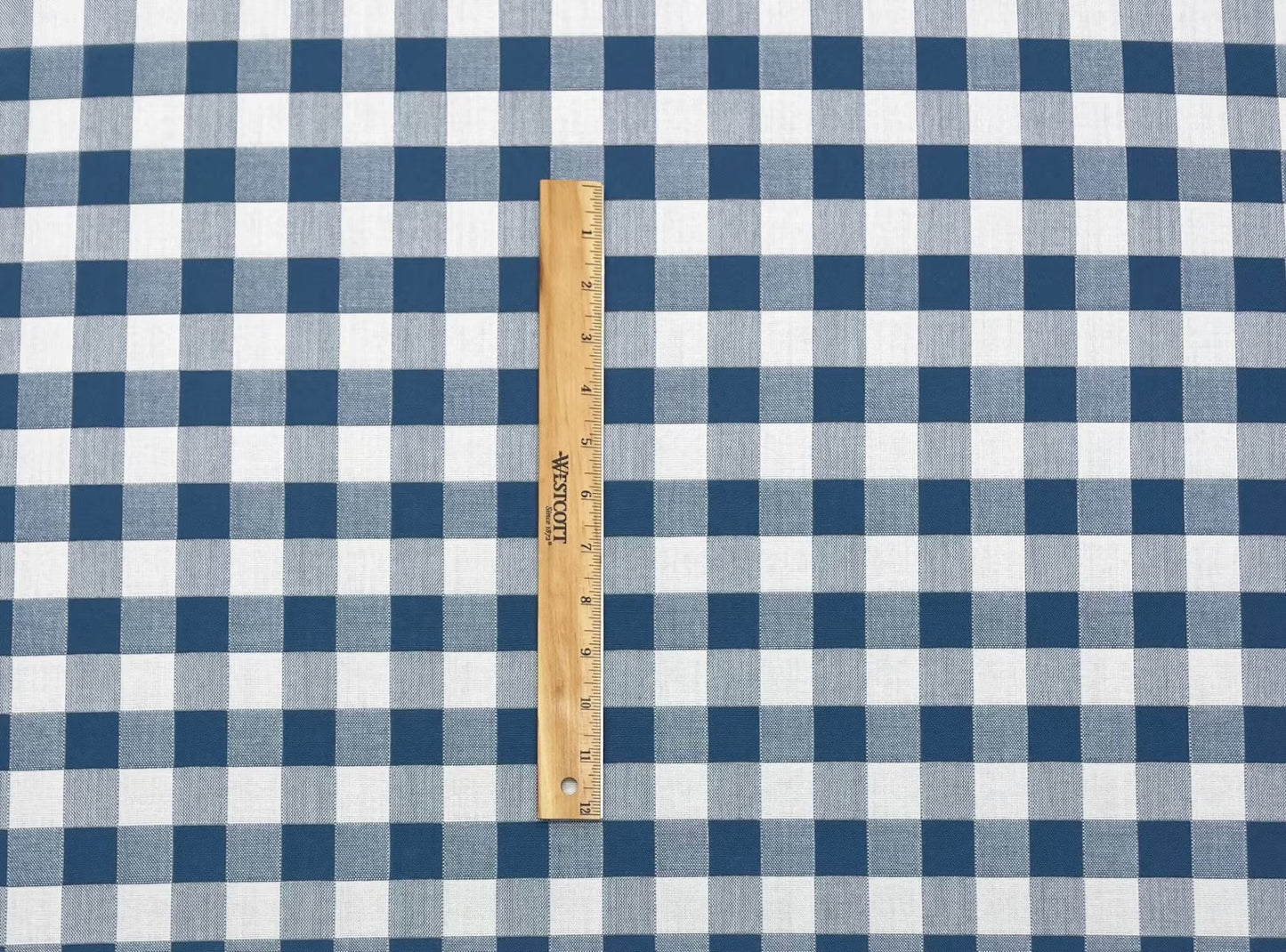 Denim Checkered Fabric