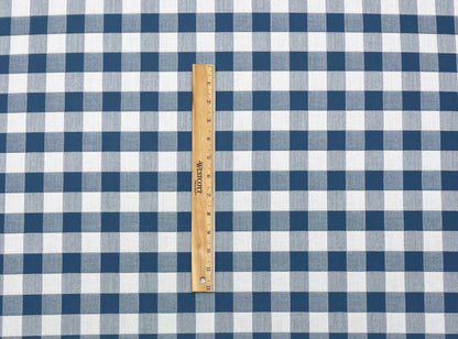 Denim Checkered Fabric