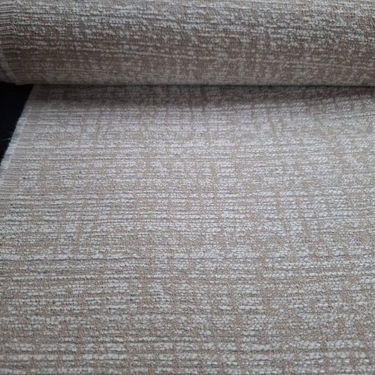 Beige and creamy weaved upholstery fabric