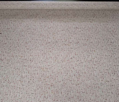 Burnt orange geometric Upholstery Fabric