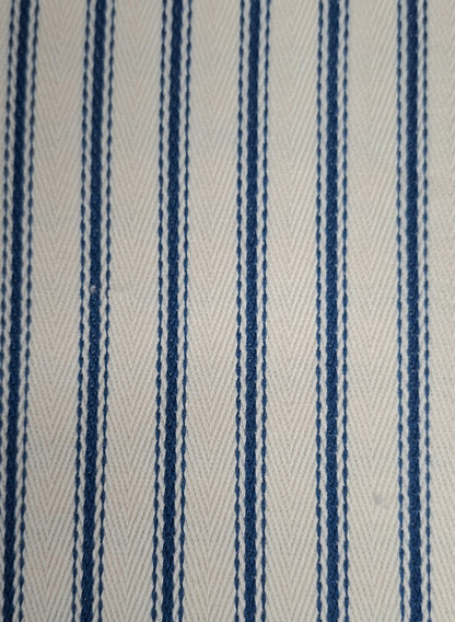 Herringbone ticking stripe by Laura & Kiran