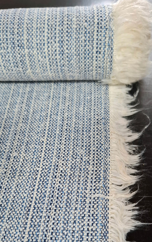 Baby Blue textured Upholstery Fabric