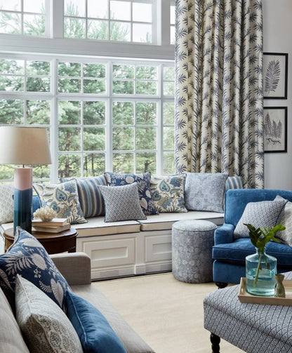 Etienne Sapphire Jacquard  by ILIV Fabrics